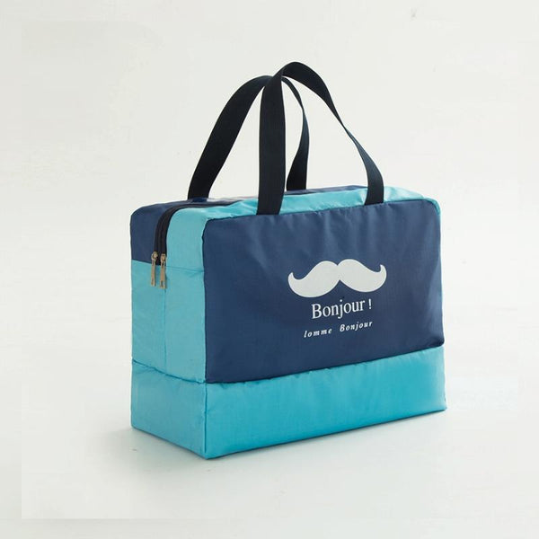 Travel Bag Waterproof Oxford Cloth Blue Beard Other Luggage