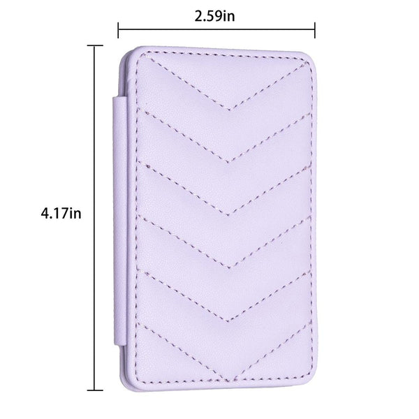Wave Pattern Card Bag Back Sticker For Mobile Phones Dark Purple Cases Covers & Skins