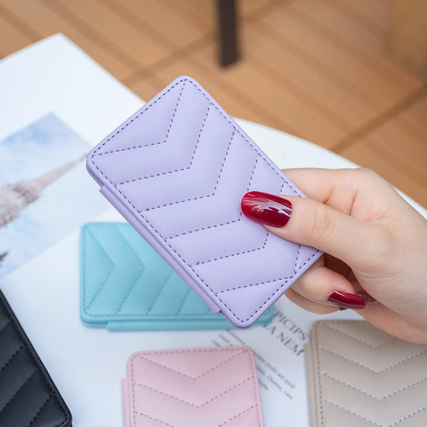 Wave Pattern Card Bag Back Sticker For Mobile Phones Dark Purple Cases Covers & Skins