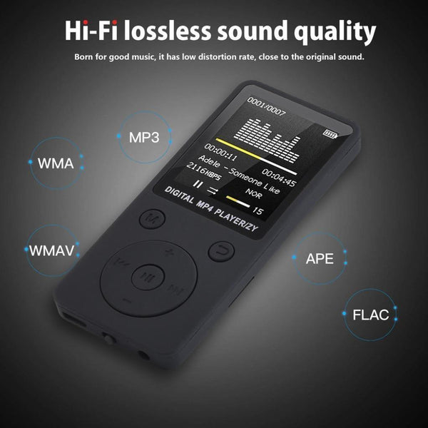 Mp4 Music Player With Fm Radio & Recording Black No Memory Ipods & Mp3 Players