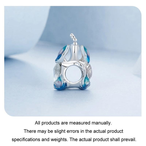 925 Sterling Silver Colorful Pea Diy Beads Charms & Pendants