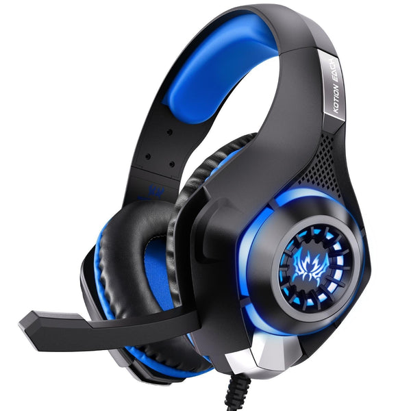 Omni Mic Gaming Headset 1.9M Length Black Blue Headsets
