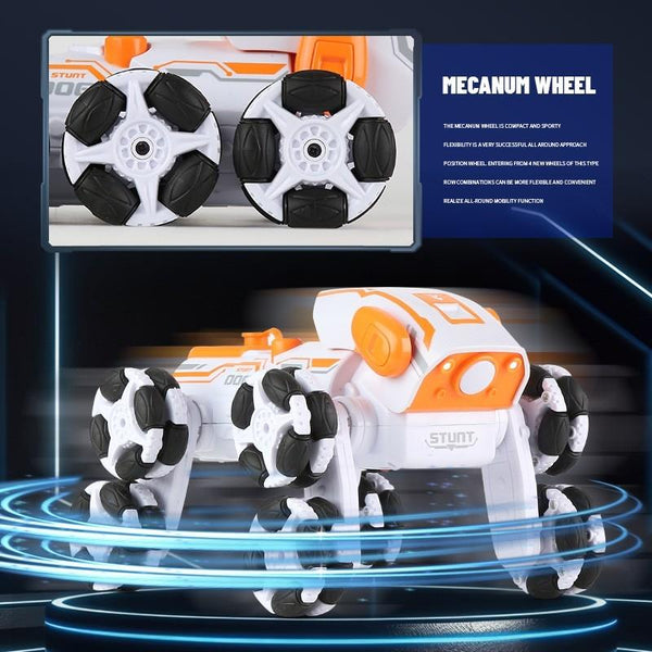 Intelligent 8 Wheel Stunt Vehicle With Remote Control Orange Other Rc Model Vehicles & Kits