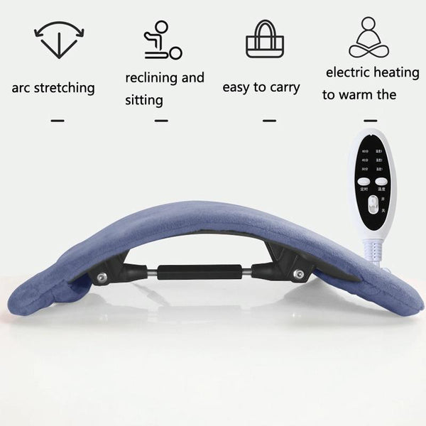 Electric Lumbar Support Pad Spine Stretcher And Massager 124 Vertebrae Massagers