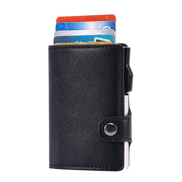 Crazy Horse Pu Card Bag Anti Magnetic Fy2405 Business Card Holders