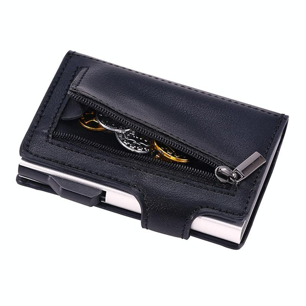 Crazy Horse Pu Card Bag Anti Magnetic Fy2405 Business Card Holders