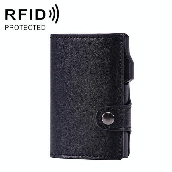 Crazy Horse Pu Card Bag Anti Magnetic Fy2405 Business Card Holders
