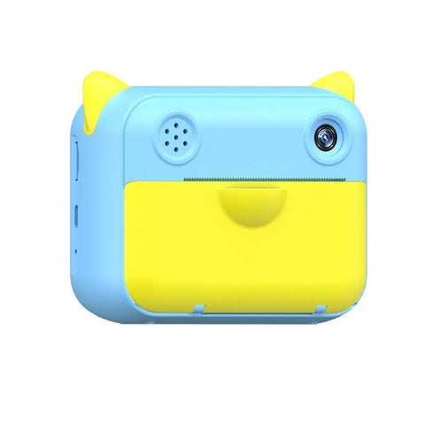Blue 2.4 Hd Screen Kids Thermal Printing Camera No Memory Card Digital Cameras