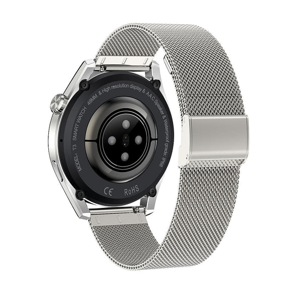 Waterproof Steel Smartwatch With Colour Screen Ip68 Black Smart Watches