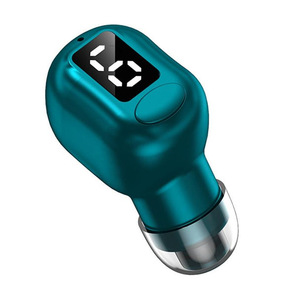 Mini Bluetooth Earphones With M5 Digital Display Black Earbuds