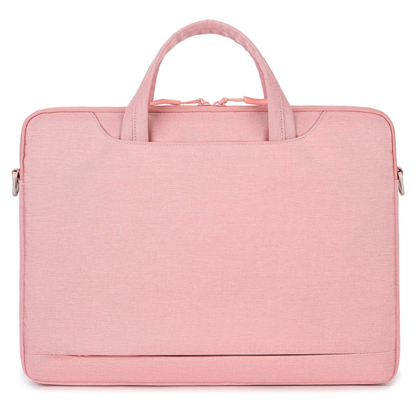 Versatile Laptop Shoulder Bag Single Strap Pink Bags