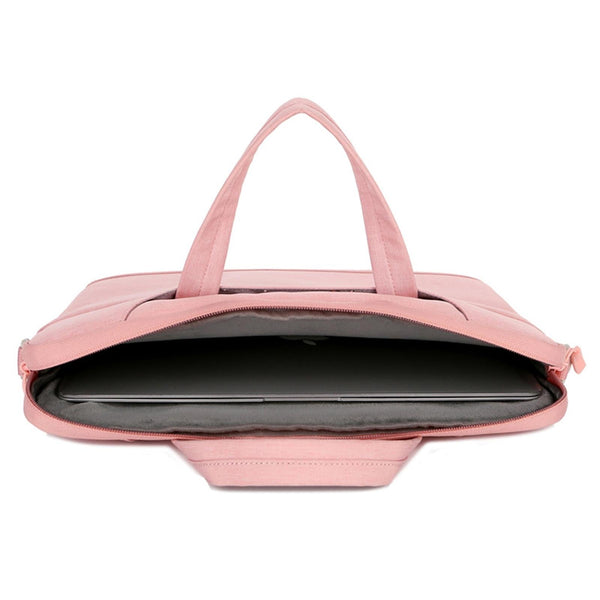 Versatile Laptop Shoulder Bag Single Strap Pink Bags
