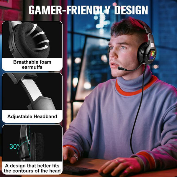 Omni Directional Esports Headset 1.9M Length Black Headsets