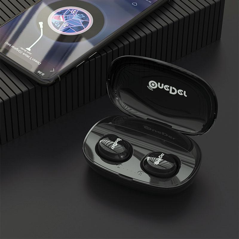 Waterproof Tws Bluetooth Earphones Hd Stereo Sound Black Earbuds