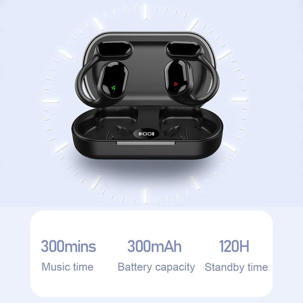 Wireless Earphones With Led Display And Noise Reduction Earbuds