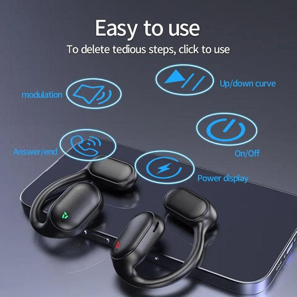 Wireless Earphones With Led Display And Noise Reduction Earbuds