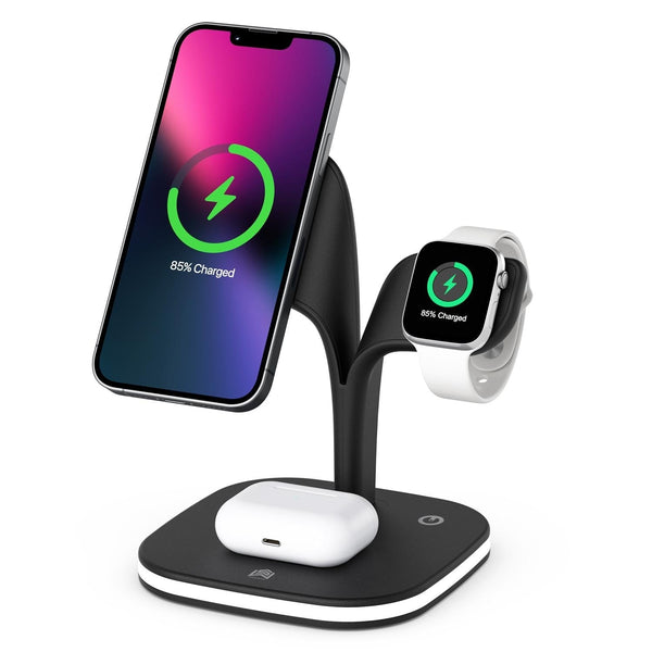 15W In Magnetic Wireless Charger With Stand Black Chargers & Cradles