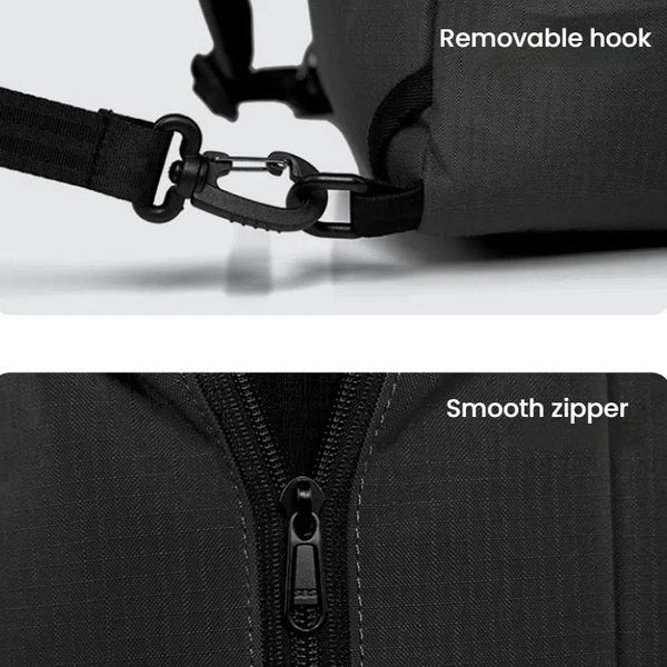 Large Capacity Men Backpack With Shoulder Strap Black Bags