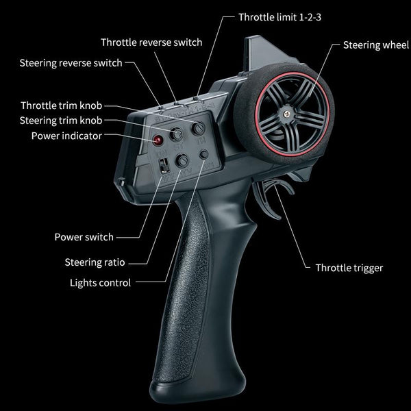 Off Road Climbing Rc Vehicle With 4Wd Drive Grey Other Rc Model Vehicles & Kits