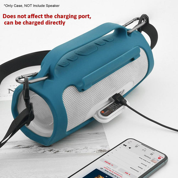 Shockproof Silicone Cover For Jbl Charge 4 Bluetooth Speaker Black Cases Covers & Skins