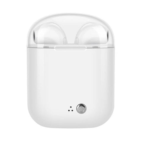 Wireless Bluetooth Tws Earphones With Charging Bin I7s Binaural Plating Silver Earbuds