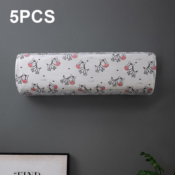 5 Pack Hanging Ac Dust Cover 95X20x31cm Thickened Red Flower Portable Air Conditioners
