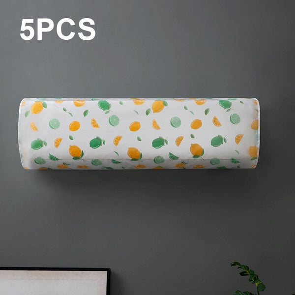 5 Pack Hanging Ac Dust Cover 95X20x31cm Thickened Red Flower Portable Air Conditioners