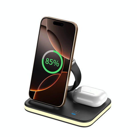 4 In 1 Magnetic Fast Wireless Charger Gold Chargers & Cradles