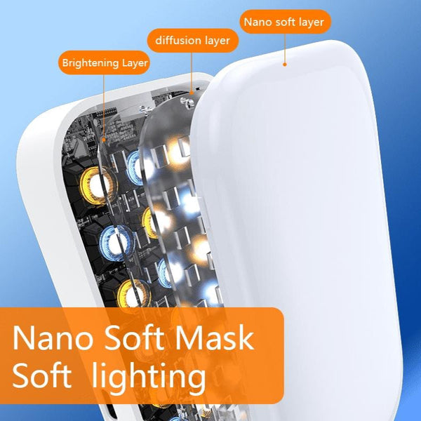 Mini Rgb Fill Light With Phone Holder White Selfie Lights