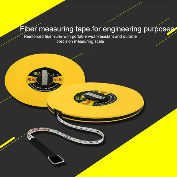 Hand Operated Soft Ruler For Construction Site Measurement Fiber Leather Tape 30M Tape Measures