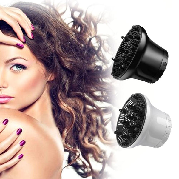 Universal Hair Diffuser For Blow Dryers Rotatable Design Large Hood Black White Hair Dryers