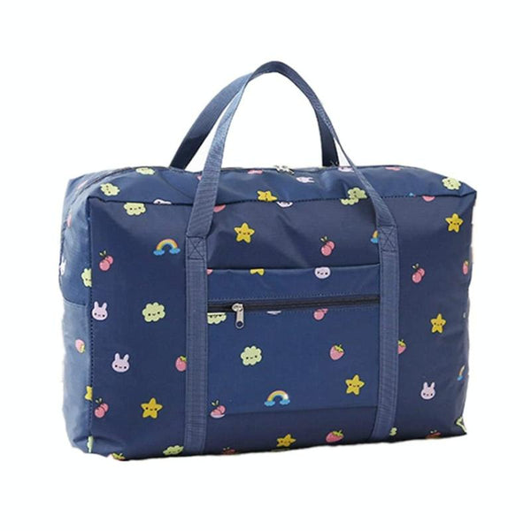 Waterproof Foldable Travel Bag Compact & Durable Navy Blue Geometry Other Luggage