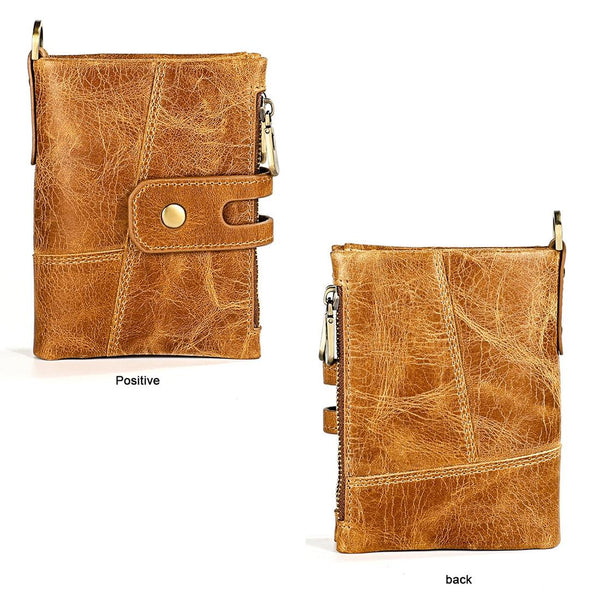 Men Rfid Leather Wallet With Card Slots Brown Wallets