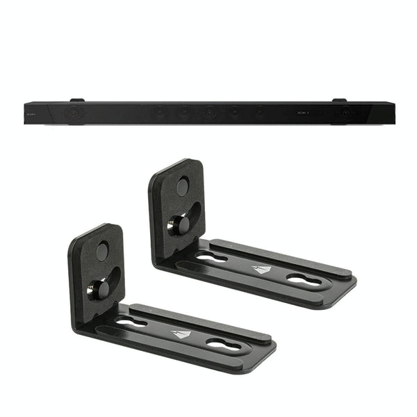 Non Slip Wall Bracket For Long Strip Speakers Black Speaker Mounts & Stands