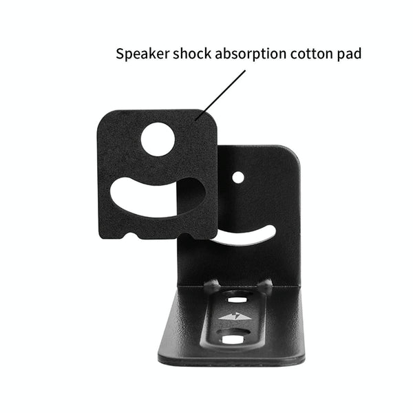 Non Slip Wall Bracket For Long Strip Speakers Black Speaker Mounts & Stands