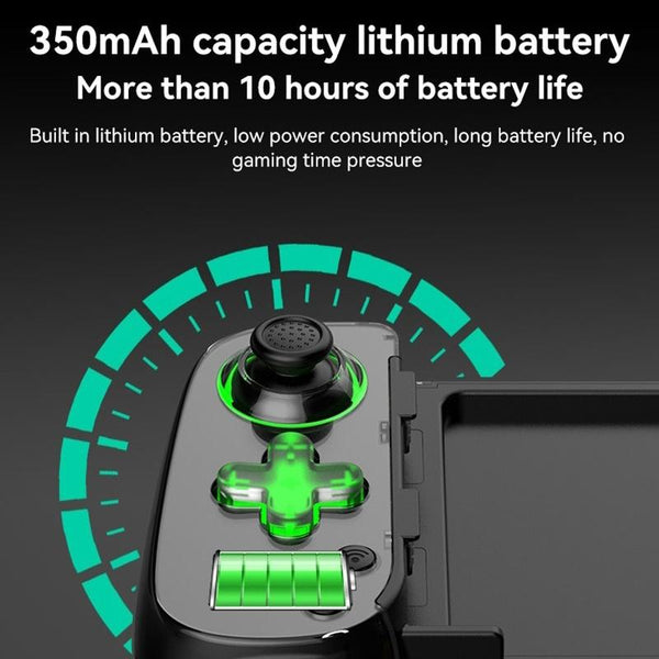 Versatile Retractable Gamepad For Pc / Android / Ios / Win / Mac / Switch Black Controllers & Attachments