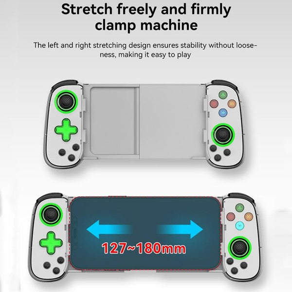Versatile Retractable Gamepad For Pc / Android / Ios / Win / Mac / Switch Black Controllers & Attachments