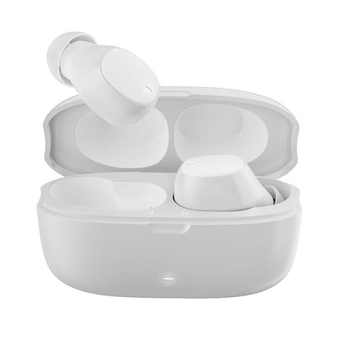 Wireless Earphones With Ai Noise Cancelling Mic And Bluetooth 5.3 White Earbuds