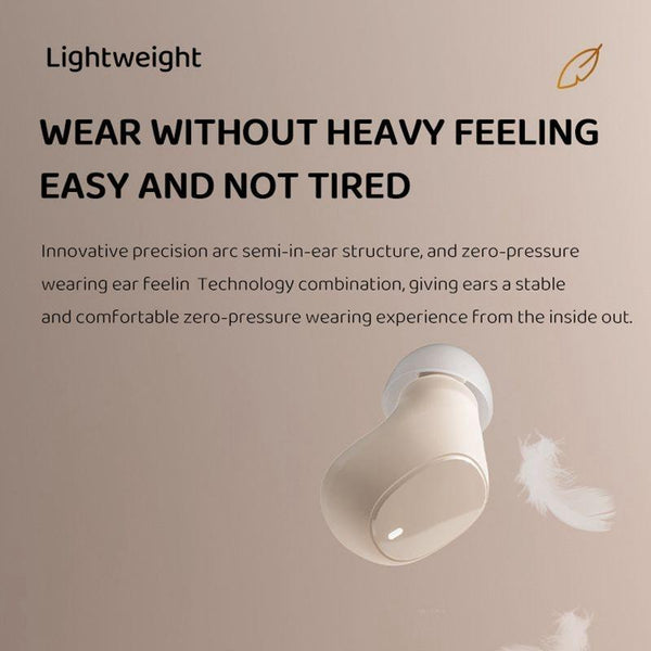 Wireless Earphones With Ai Noise Cancelling Mic And Bluetooth 5.3 White Earbuds