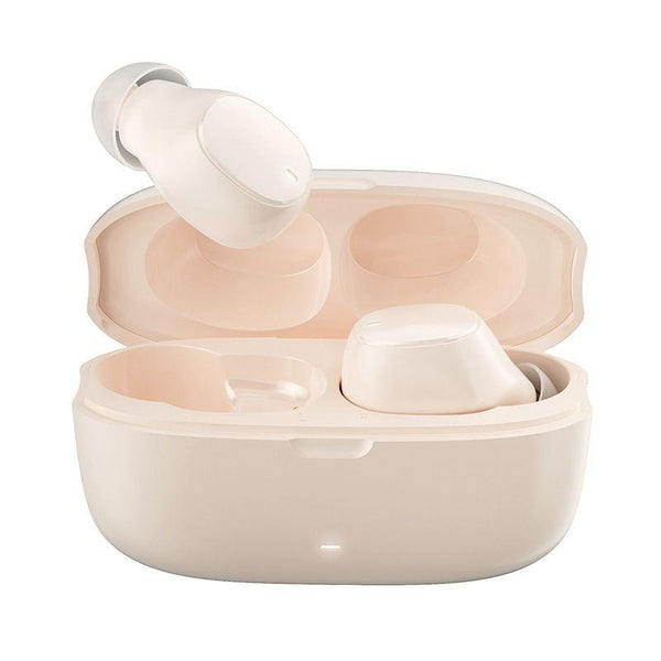 Wireless Earphones With Ai Noise Cancelling Mic And Bluetooth 5.3 White Earbuds