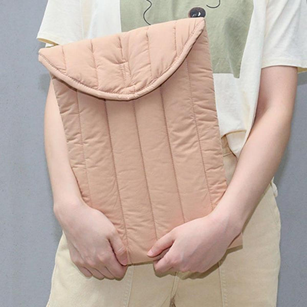 Lightweight Cotton Embroidery Inner Bag For Protection Yellow Green 9.7 11 Inch Laptop Cases & Bags