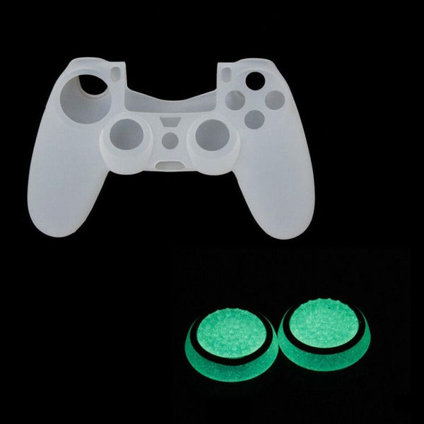 10 Piece Luminous Gamepad Button Caps For Ps5 / Ps4 Ps3 Xbox One 360 Pro Series Transparent Blue Circle Controllers & Attachments