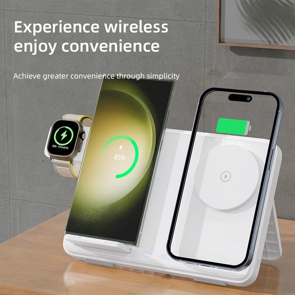 15W Magnetic Wireless Charger With Night Light Black Chargers & Cradles