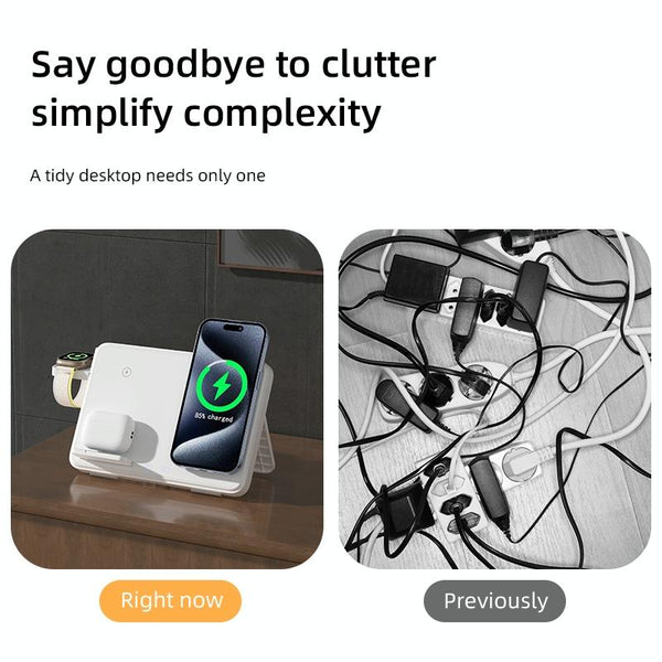 15W Magnetic Wireless Charger With Night Light Black Chargers & Cradles