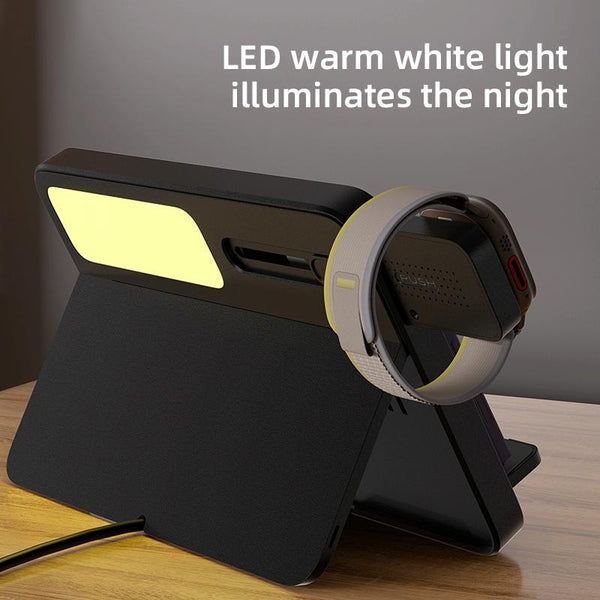 15W Magnetic Wireless Charger With Night Light Black Chargers & Cradles