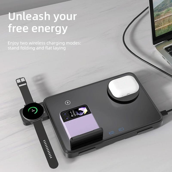 15W Magnetic Wireless Charger With Night Light Black Chargers & Cradles