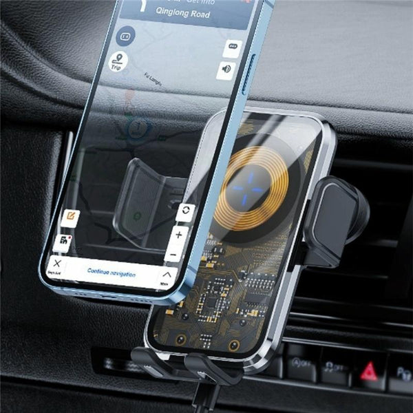 15W Fast Car Vent Wireless Charger With Intelligent Induction Tarnish Chargers & Cradles