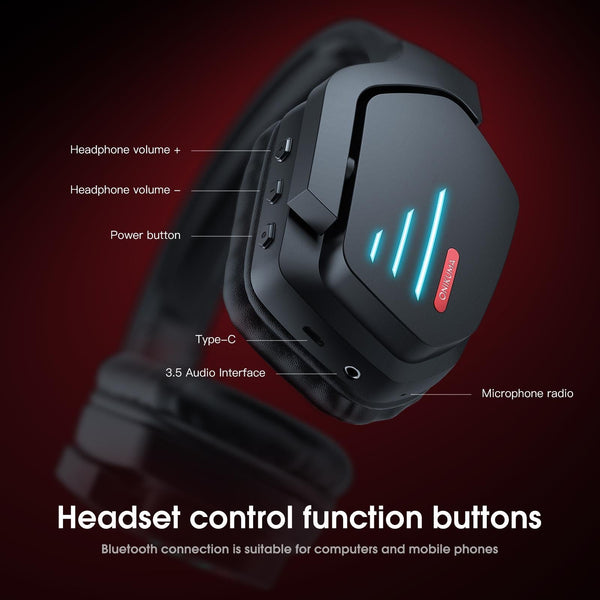 Bass Gaming Bluetooth Headset With Mic Headsets