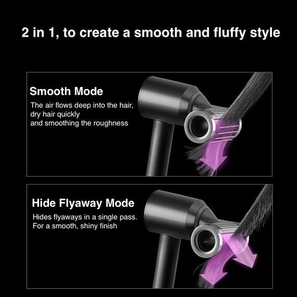 Smooth Flyaway Nozzle For Dyson Hair Dryer Copper Nickel Gray Placeholder