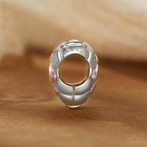 925 Sterling Silver Platinum Diamond Heart Diy Bead Charms & Pendants